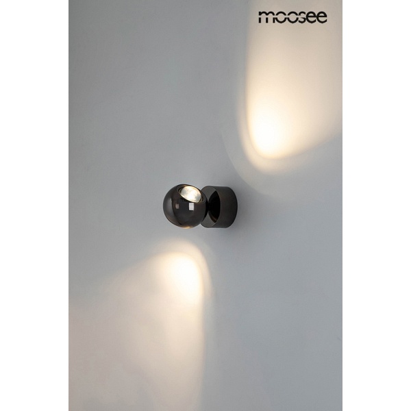 Lampa ścienna EOS czarny chrom - Moosee
